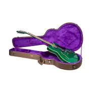 Crossrock Wooden Case-Fits 335 Style 6 Strings Semi-Hollow Electric Guitars