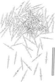 TOBBOMEY 101pcs Double-headed Skirting Nails Seamless Non-marking Pins for Baseboards Strong and Durable Sheep Horn Design Easy Installation for Plaster