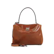 [Balenciaga] Balenciaga-Tan Cowboy Brown Leather Rodeo S Shoulder Bag-Donna OS OS