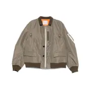 [Sacai] Sacai Classic-collar Bomber Jacket I NUMERIC GREEN