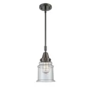 Innovations Canton 1 Light 6.5" Mini Pendant, ORB/Seeded - 447-1S-OB-G184