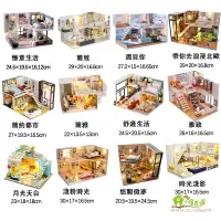 在飛比找蝦皮購物優惠-台灣現貨 創彩 袖珍屋 娃娃屋 diy 小屋 模型屋 閣樓 