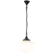 Chain Pendants Lighting Black Schoolhouse Victorian Carlton 30cm Period Traditional Lights