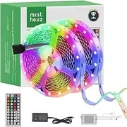 LED Strips Lights 10M-Minthouz 32.8 ft RGB LEDs Color Changing Light Strip with IR Remote Control,5050 Bright 2 x 16.4ft LED Lights for Bedroom,Home and Decoration