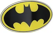 Fan Emblems Batman Logo Car Decal Domed/Black/Yellow/Chrome Finish, DC Comics Automotive Emblem Sticker Applies Easily to Cars, Trucks, Motorcycles, Laptops, Cellphones, Windows, Almost Anything