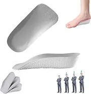 Generic Insoles - Orthopedic High Pads - Height Increase, Arch Support - Plantar Fasciitis, Flat Feet, Achilles Tendonitis Relief - Grey, 1.5cm