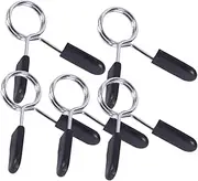 KOMBIUDA 5pcs 24mm Dumbbell Barbell Clamps Spring Clip Collars Weightlifting Gym Barbell Clamp for Powerlifting