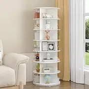 Rotating Shoe Rack,360°Spinning Shoe Rack Tower for Entryway Living Room Hallway,7-Tiers Revolving Free Standing Shoe Storage Organizer