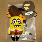 Bape × SpongeBob plush cleaner mascot keychain Collaboration Japan NEW SK0158