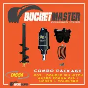 DIGGA AUGER COMBO PACKAGE - PD3 AUGER DRIVE+200Di AUGER +DOUBLE PIN HITCH - FOR