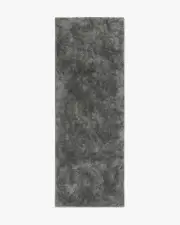 75' x 215' | Machine Washable Runner Rug | Kid & Pet Friendly | Indoor Rug | Stormy Grey Plush Rug | Ruggable