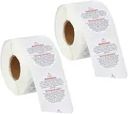 UTHCLO 2 Rolls Self Adhesive Candle Warning Labels of Decals for Candle Jars Containers Tins Durable Practical Simple Application Wide Use