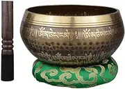 DomeStar Tibetan Singing Bowl Set, Sound Bowl Meditation Bowl(15cm)