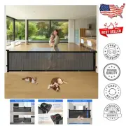 Universal 140" Extra Long Safety Dog Gate - Retractable & Space-Saving Design