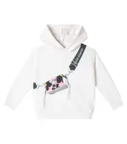 [Marc Jacobs Kids] Marc Jacobs Kids Printed cotton-blend jersey hoodie Y 5 white