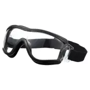 Safety Glasses, Anti-Fog Protective Work Goggles for Industrial Lab, Black