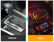 Car LED Light Manual Stick Gear Lever Shift Knob Head for Audi Q5 2010-2018