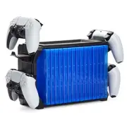 Video Game Storage Stand for Blu-Ray and Game Cases Holds 15 Cases Black