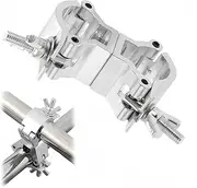 Truss Brackets,Lighting Truss Swivel Clamp Dual, CAASFOOY Stage Light Installation Buckle,Swivel Tube Clamp Lighting Clamps Dual Head