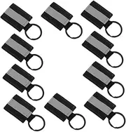 SUPVOX 10pcs Double Sided Reflective Keychain for Backpack Zipper Tags High Visibility Reflective Gear for Night Walking and Outdoor Activities Enhanced and Versatile Use