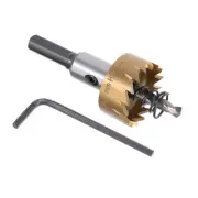 Hole Saw - [27mm] HSS (High Speed Steel) 4341 Drill Bit Cutter Titanium Plated