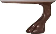 Home 56" Solid Wood Narrow Console Tables, Modern Decorative Hallway Table, Sofa Table for Living Room, Hallway, Foyer, Entrance Behind Couch(Brown)