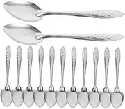 JECOMPRIS Stainless Steel Rice Spoon Set 50pcs Long Handle Serving Spoon Spatula