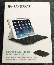 Logitech 920-005893 Wireless Ultrathin Keyboard Folio Case for iPad Mini 3,2,1