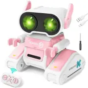 OYMMENEY Robot Toys, Remote Control Toy Robots, RC Robots for Kids with LED E...