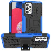 Samsung Galaxy A52S Case, Shockproof Heavy Duty Tough Kickstand Protective Rugged Case Cover (Blue)