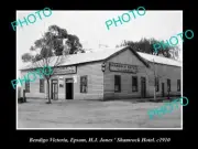 OLD 8x6 HISTORICAL PHOTO OF BENDIGO VICTORIA THE SHAMROCK HOTEL c1910 EPSOM