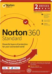 Norton 360 Standard 10GB 1 User 2 Devices PC MAC Android Ios DVD, OEM Securit...