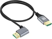 ERINGOGO Male to Male Monitor Cable 8k Video Left Angled Tv Adapter Short Connector for Home Theater Gaming Console