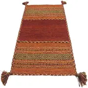Kilim Lory tribal 100% Cotone, indiano, fatto a mano 150x90 cm Lavabile in LAVAT