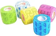 Vet Wrap Bulk, Bandage Wrap Vet Tape 2 Inch,Waterproof Self Adherent for The People or The pet(cat, Dog, Horse and so one) who was injure or Have Wounds (Cartoon)