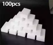 BULK 100PCS Magic Sponge Eraser Melamine Sponges Thick Cleaning Foam HomeKitchen