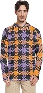 [Caihoyu] Men's Hooded Shirt Long Sleeve Sun Protection UPF 50+ Quick Dry Men's Rash Guard Sun Proof Shirts