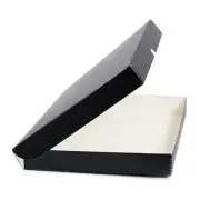 Lineco 11x17 Black Clamshell Archival Folio Storage Box 1.75 Deep Acid-Free