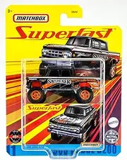 [Matchbox] Superfast 1968 Dodge D200 (Black/Orange) 1:64 Scale
