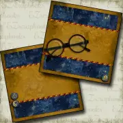 Wizard Glasses NPM - 2 Premade Scrapbook Pages - EZ Layout 4273