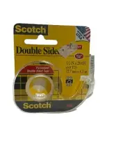 3M Scotch Permanent Double Sided Tape With Dispenser 1/2”x 250” 136