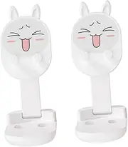 Adjustable Mobile Phone Rack 2pcs Foldable Phone Holder Desk Plastic Bracket Live Stream Holder