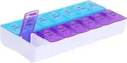 Healeved 4 Pcs 7 Double Row Plastic Pill Box Substrate Artificial Fish Tank Plate Multi- Geraniums Trim Adjustable Bracket Pro Pillar Bundle Supply Small Changer Dynamic Organizer