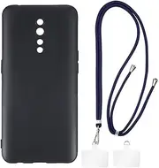 Crossbody/Neck Strap TPU Phone Case Combo Compatible with Oppo Reno Z, Shockproof Protective Cover with Adjustable Lanyard