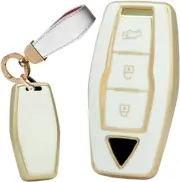 Soft TPU Car Key Fob Holder Keyring Smart Key Case Cover Protective Fit for Mits