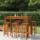 Bar Stools 6 pcs Solid Wood Acacia vidaXL