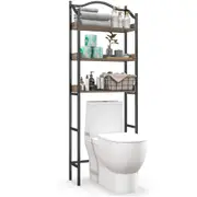 Costway Over The Toilet Storage Rack 3-Tier Bathroom Shelf Organizer Laundry Room Space Saver