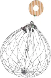 GANAZONO Crab Catcher Durable Automatic Cage with Mesh Wire Design Lightweight Easy to Carry for Efficient Crab Catching Adventures