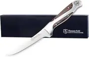Hammer Stahl 6 Inch Boning Knife | German Forged High Carbon Steel Fillet Knife | Kitchen Knife for Boning, Filleting, & Trimming | Butcher Knife with Ergonomic Quad-Tang Pakkawood Handle & Gift Box