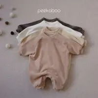 在飛比找蝦皮商城優惠-Peekaboo 柔軟絲絨連身衣《現貨粉6m》｜嬰兒連身衣 